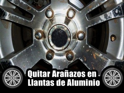 Eliminar arañazos llantas aluminio coche